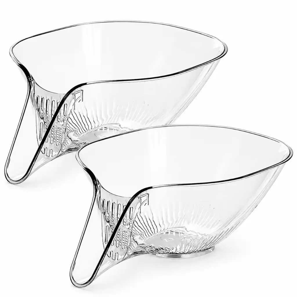 Chopnir FreshFlow™ Multi-Functional Drain Basket (Pack of 2) | Wash, Drain & Serve Bowl
