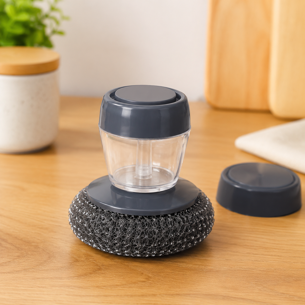 Chopnir SoapFlow™ Palm Dish Brush
Effortless Cleaning with Built-In Soap Dispenser